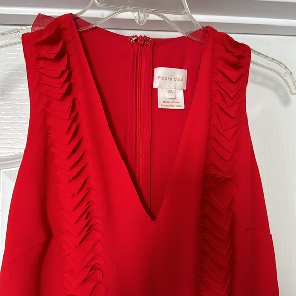 Foxiedox Pleated Ruffle Dress - Picture 4 of 6